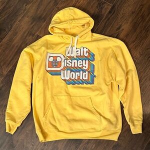 Disney Vibrant Yellow Hoodie with Retro Graphic